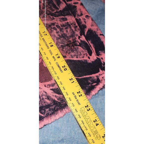 Track 23 Intelligent Design Distressed Shorts Black Acid wash Mens Size 34 Y2K - Picture 9 of 11